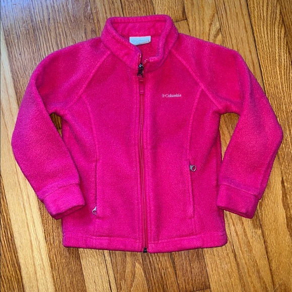Columbia Vibrant Pink Fleece Jacket - Picture 1 of 4